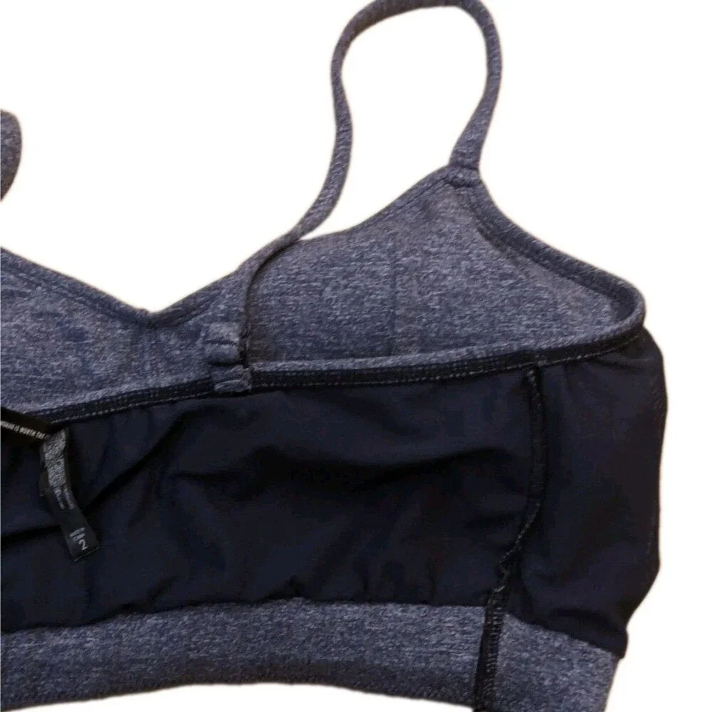 Torrid Curve Women Sports Bra 2 Denim Blue Bralette Wireless Convertible 1506500